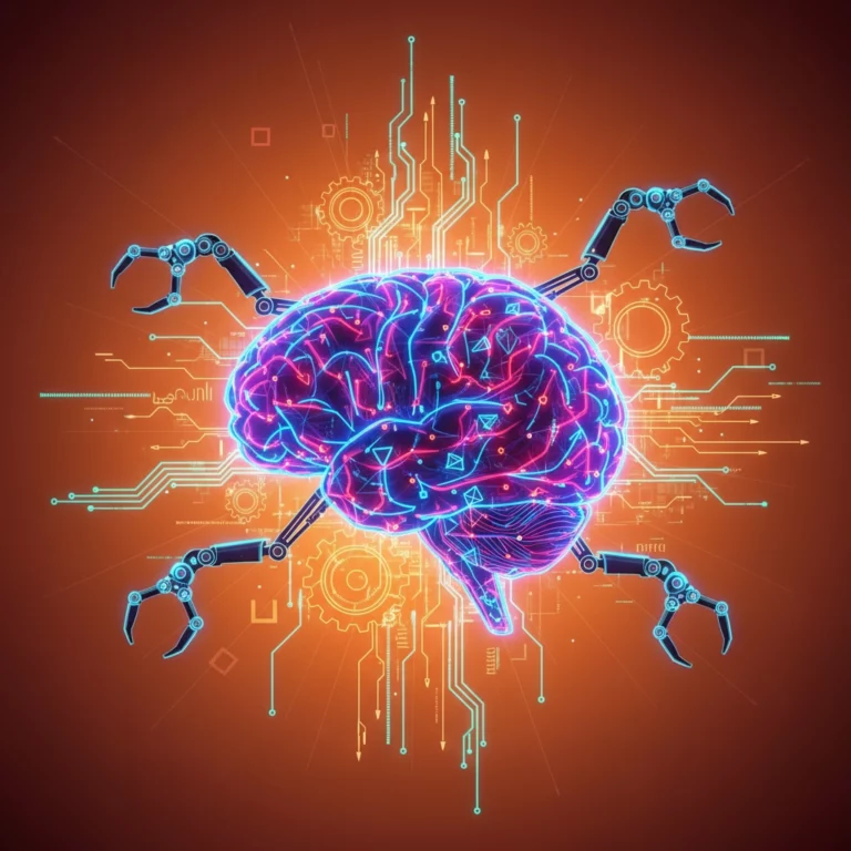 Abstrakte Darstellung von KI und Automatisierung